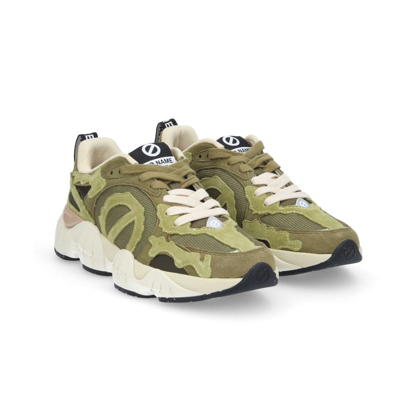 KRAZEE CAMO M - SUEDE/SUED/KNIT - VERT OLIVE/VERT KIWI